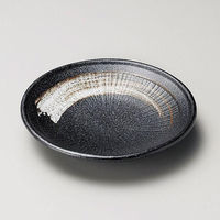 金正陶器 栗色刷毛目葵5.0皿 28-224-158-i 1セット(6個)（直送品）