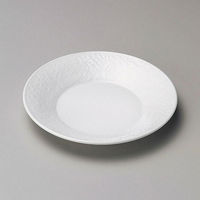 金正陶器 白磁石目5.0皿 28-225-238-ho 1セット(6個)（直送品）