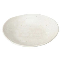金正陶器 白粉引 そぎ楕円4.0皿 28-226-258-ka 1セット(10個)（直送品）