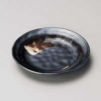 金正陶器 白刷毛鉄結晶タタキ4.0皿 28-226-208-ha 1セット(10個)（直送品）