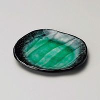 金正陶器 エメラルドグリーン小皿 28-227-048-ta 1セット(6個)（直送品）