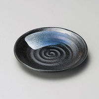 金正陶器 黒水晶六兵衛4.0皿 28-227-148-i 1セット(10個)（直送品）