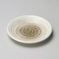 金正陶器 刷毛茶粉引六兵衛取皿 28-227-188-tu 1セット(10個)（直送品）