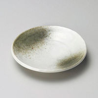 金正陶器 白マット織部吹手びねり4.0皿 28-227-198-ka 1セット(10個)（直送品）