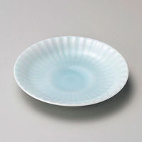 金正陶器 青白磁菊5.0皿 28-231-078-ta 1セット(10個)（直送品）