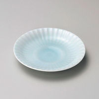 金正陶器 青白磁菊4.0皿 28-231-088-ta 1セット(10個)（直送品）