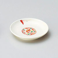 金正陶器 赤絵みのり3.0皿 28-232-178-ho 1セット(3個)（直送品）