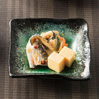 金正陶器 エメラルドグリーン華角小皿 28-232-208-ta 1セット(6個)（直送品）