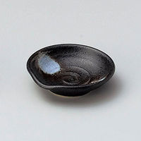 金正陶器 白吹黒水晶片口豆皿 28-232-268-ro 1セット(6個)（直送品）