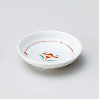 金正陶器 赤絵小花3.0皿 28-233-028-ho 1セット(10個)（直送品）