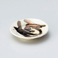 金正陶器 金彩粉引き丸9.5cm皿 28-233-338-a 1セット(10個)（直送品）