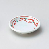 金正陶器 赤唐草玉渕30皿 28-234-038-mi 1セット(10個)（直送品）