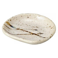 金正陶器 半月アメ乱ハケ小皿 28-234-178-to 1セット(10個)（直送品）