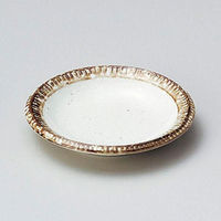 金正陶器 渕錆粉引小皿 28-234-378-ho 1セット(10個)（直送品）