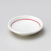 金正陶器 赤ライン3.0皿 28-234-488-o 1セット(10個)（直送品）