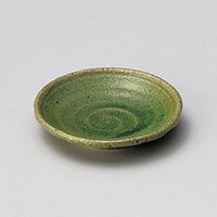 金正陶器 緑釉型入2.8皿 28-235-408-ka 1セット(10個)（直送品）