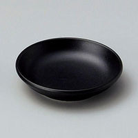金正陶器 黒映3.3玉渕皿(マット) 28-235-388-ha 1セット(10個)（直送品）