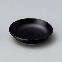 金正陶器 黒映2.8玉渕皿(マット) 28-235-398-ha 1セット(10個)（直送品）