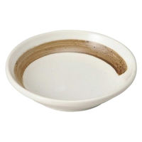 金正陶器 白茶刷毛2.8玉渕小皿 28-235-468-ho 1セット(10個)（直送品）
