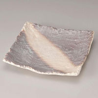 金正陶器 萩風四足正角皿 10号 28-237-158-su 1個（直送品）