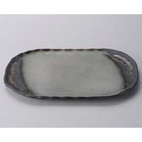 金正陶器 風雅 13号 小判皿 28-238-028-su 1個（直送品）