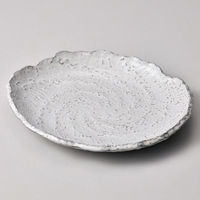 金正陶器 白渦 10号 丸皿 28-238-148-su 1個（直送品）
