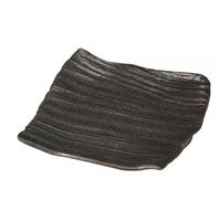 金正陶器 黒いぶし 8号 角皿 28-237-228-su 1個（直送品）