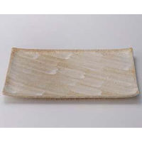 金正陶器 志野釉 手造り 13号 長角皿 28-238-088-su 1個（直送品）