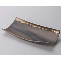 金正陶器 金彩 長角皿 大 手造り 28-239-028-su 1個（直送品）