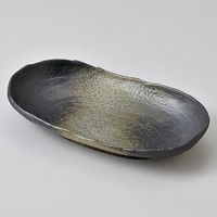 金正陶器 備前風 小判多用皿 28-238-218-su 1個（直送品）