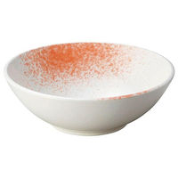 金正陶器 白玉粉引 ピンク吹 尺盛鉢 ビュッフェスタイル 28-244-038-wa51 1個（直送品）