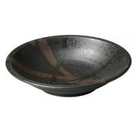 金正陶器 煌き黒盛皿 28-249-118-a 1セット(3個)（直送品）