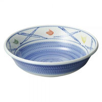 金正陶器 三彩トチリ9.0盛鉢 28-249-038-mi 1個（直送品）