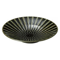 金正陶器 フォーカス織部輪二重8.0寸浅鉢 28-259-208-ka 1セット(3個)（直送品）