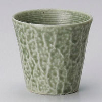 金正陶器 グリーン 伊良保 焼酎カップ 28-278-358-ka 1セット(10個)（直送品）