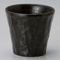 金正陶器 黒伊良保焼酎カップ 28-281-348-ka 1セット(10個)（直送品）