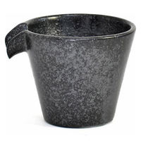 金正陶器 銀黒 片口冷酒 120cc 28-283-418-ka 1セット(6個)（直送品）