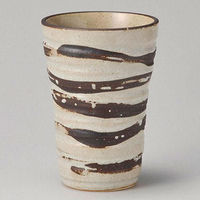 金正陶器 白ガラスビアカップ 28-276-078-ka 1セット(6個)（直送品）