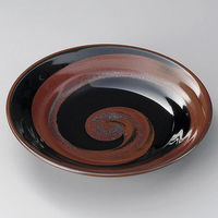 金正陶器 錆天目深7.5皿 28-309-138-ne 1セット(3個)（直送品）