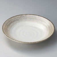 金正陶器 白柚子茶巻リップル7.5皿 28-309-118-yu 1セット(3個)（直送品）