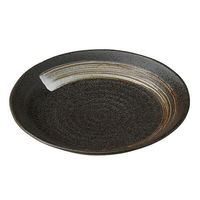 金正陶器 白刷毛天目 京7.0皿 28-309-158-ya 1セット(3個)（直送品）