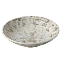 金正陶器 うず刷毛白釉 厚口めん鉢 28-309-108-i 1セット(3個)（直送品）