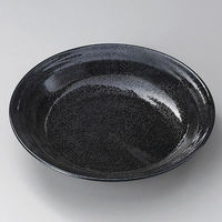 金正陶器 黒結晶7.0深皿 28-309-188-ne 1セット(6個)（直送品）