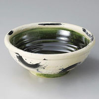 金正陶器 織部呉須刷毛目6.3寸丼 28-317-098-to 1個（直送品）