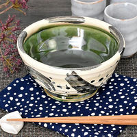 金正陶器 織部呉須刷毛目5寸丼 28-317-108-to 1個（直送品）