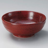 金正陶器 赤柚子天目6.5腰張丼 28-318-078-yu 1個（直送品）