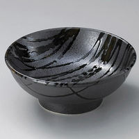 金正陶器 黒伊賀十草高浜7.0玉丼 28-318-148-mi 1個（直送品）