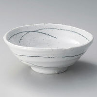金正陶器 白むすび石目6.5変型丼 28-319-178-ha 1個（直送品）