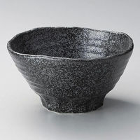 金正陶器 黒油滴6.5変形丼 28-319-118-ta 1個（直送品）