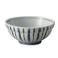 金正陶器 トチリ二色十草玉渕5.5丼 28-319-318-to 1セット(3個)（直送品）